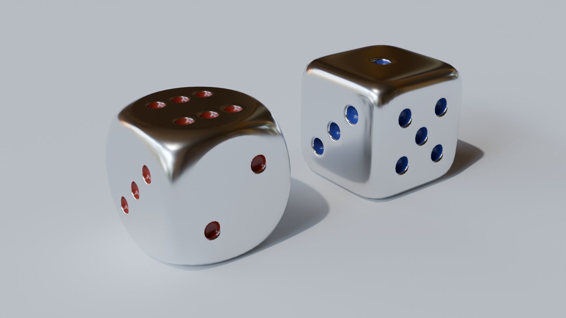 Two Dices 3D model_3