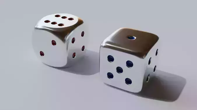 Two Dices 3D model