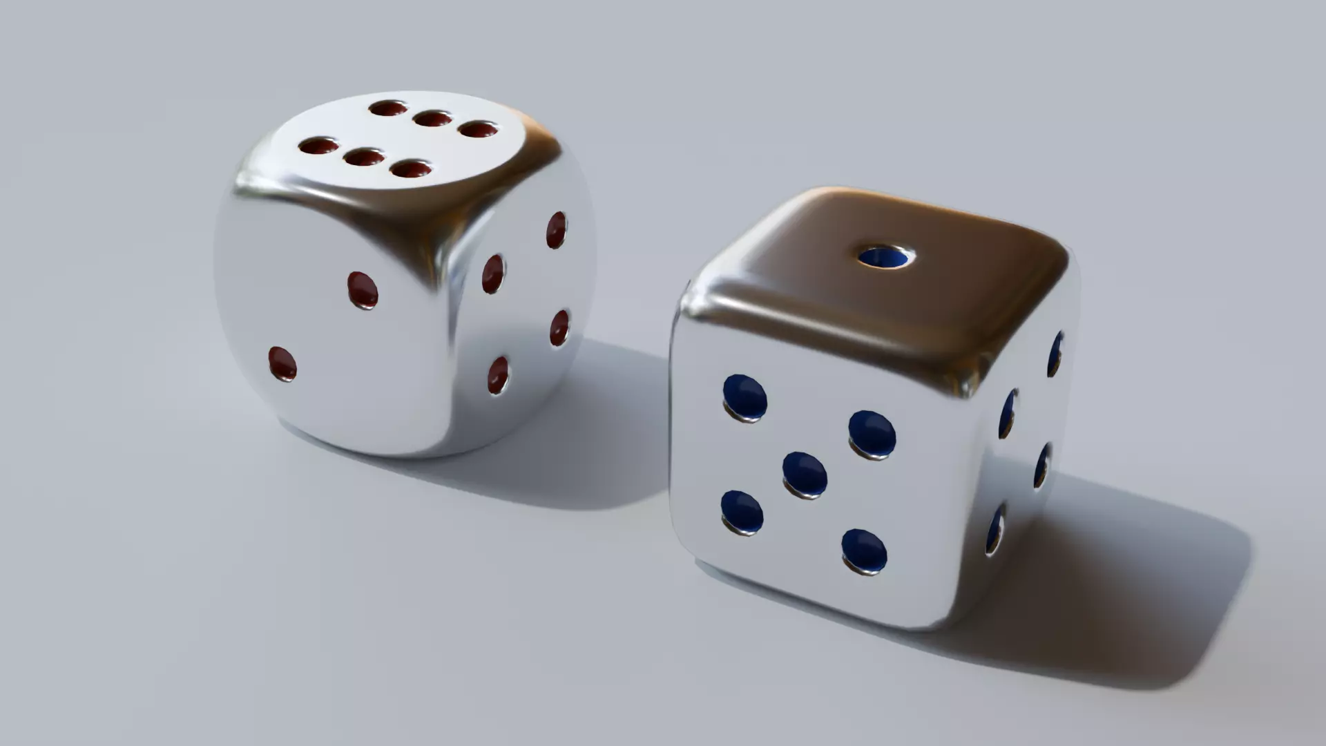 Two Dices 3D model_0