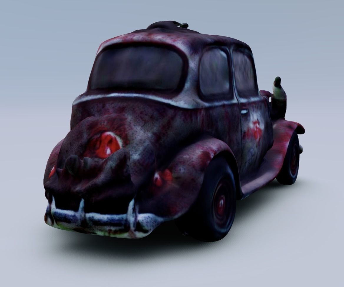 apocalypse car rusty beetle  Free 3D model_2