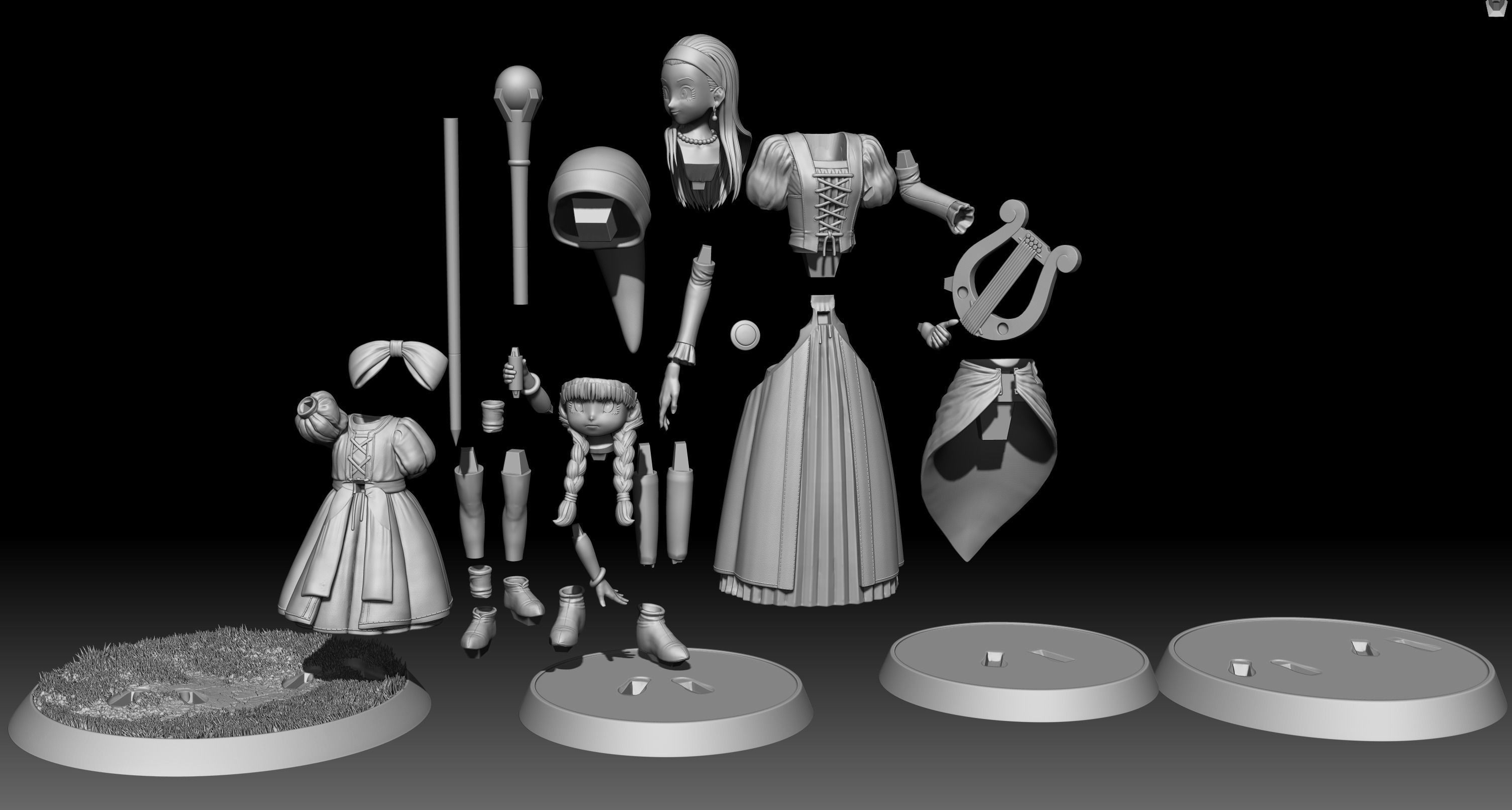 Serena from DRAGON QUEST XI - Ready for 3D printing 3D print model_7