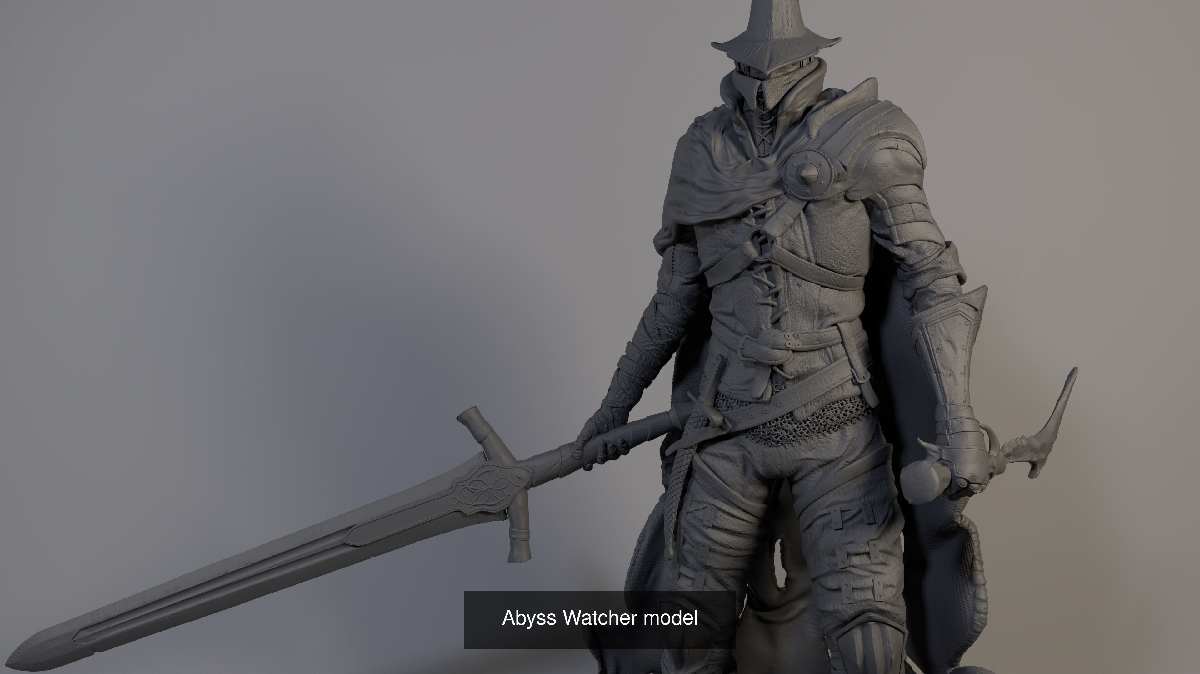 Abyss Watcher and Dancer of boreal valley  - dark souls 3 3D Model Collection_3