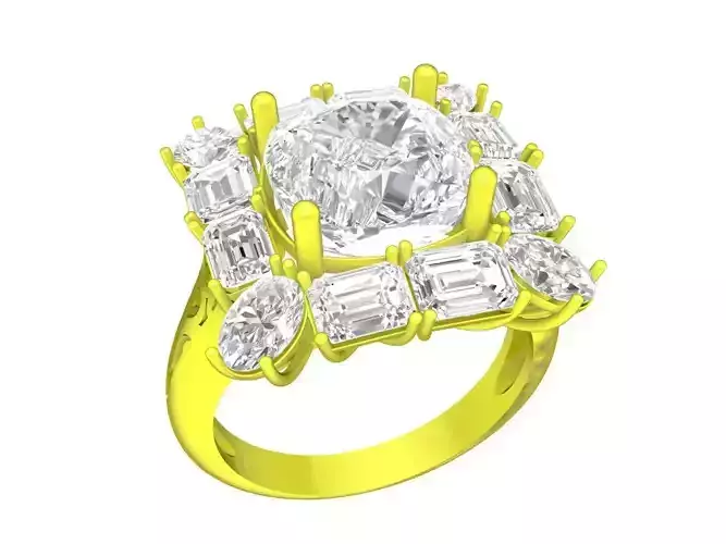 7329 korean style diamond women fashion ring