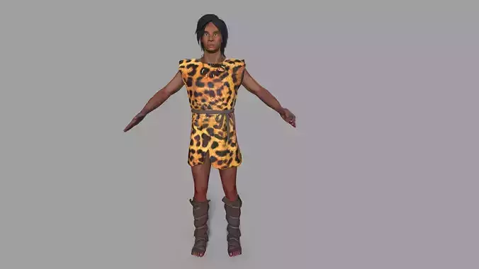 hominid Low-poly 3D model