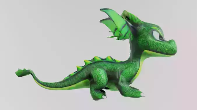 Symbol - Small Green Dragon 3D Model