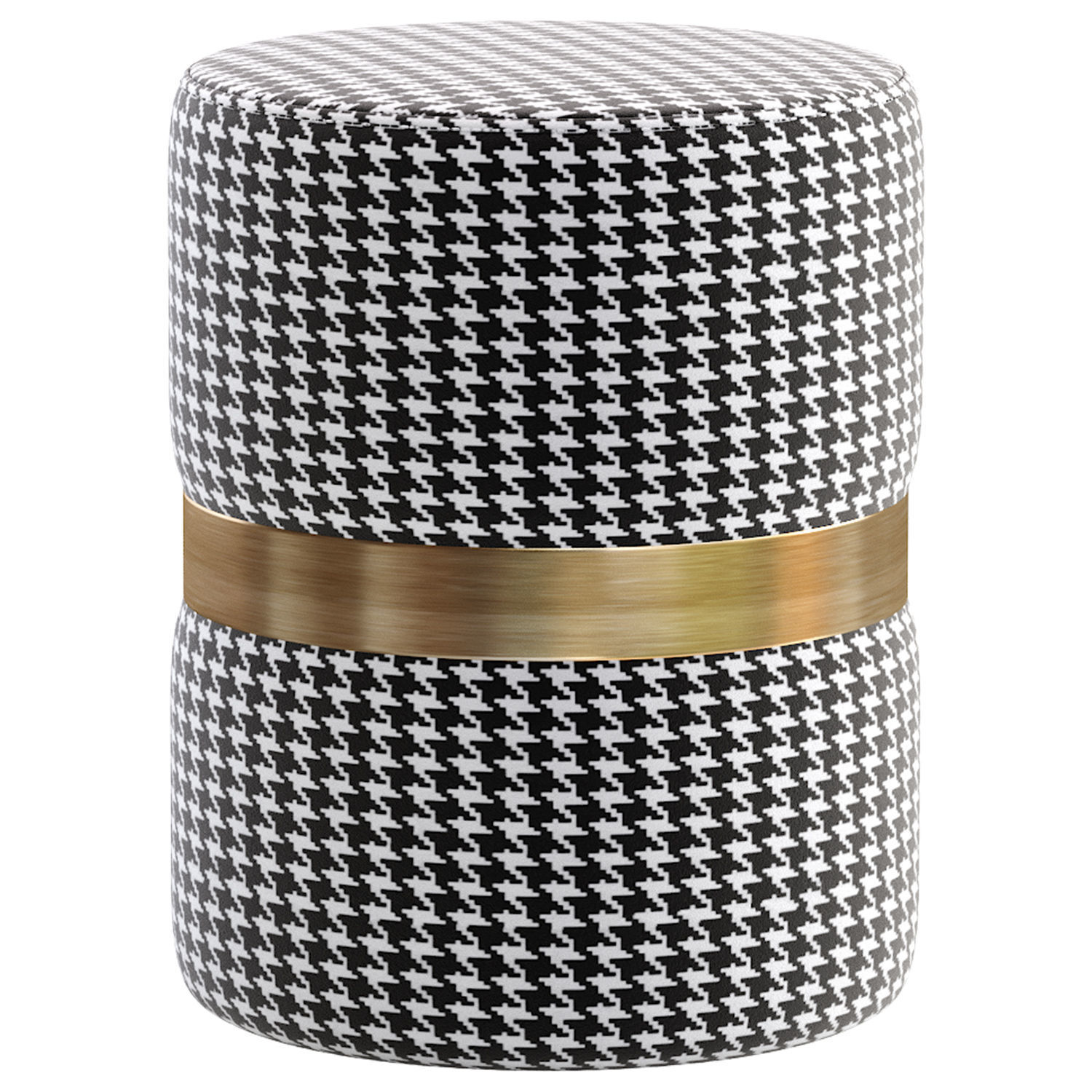 Pouf Colorado Gray Black 3D model_4