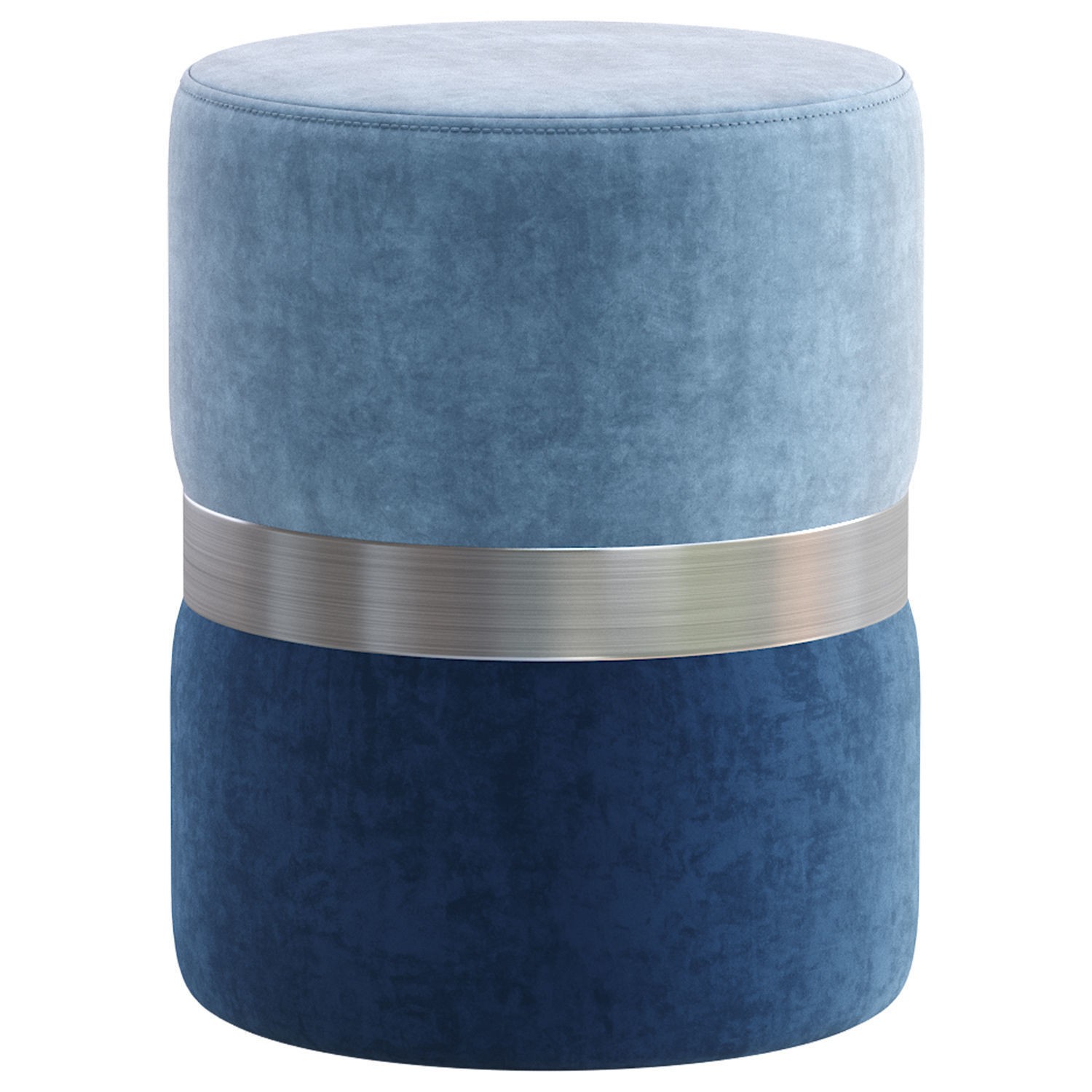Pouf Colorado Gray Black 3D model_2