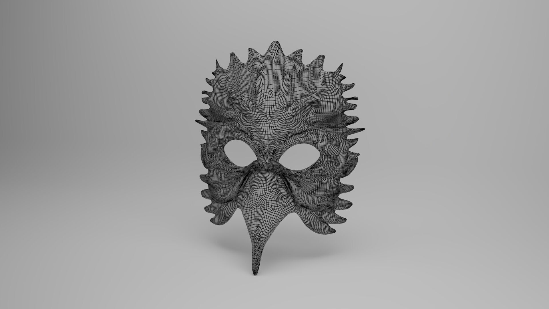 Black Raven Mask 3D print model_3