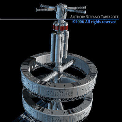 Space station 3D model_3
