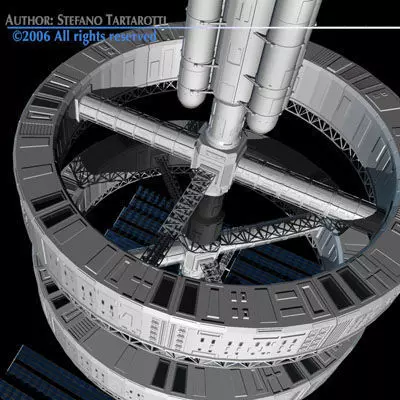 Space station 3D model_0