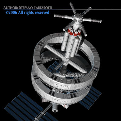 Space station 3D model_4