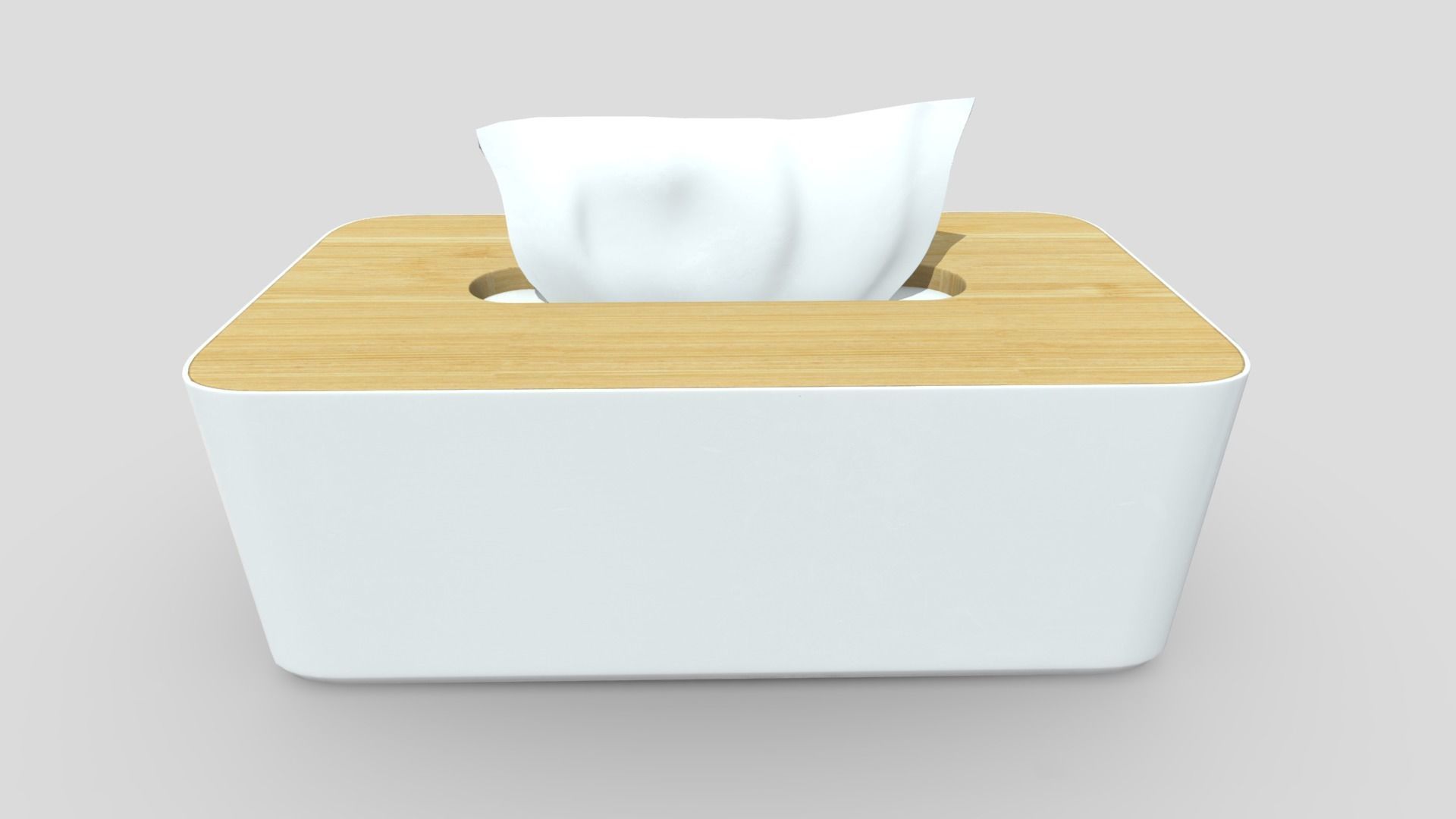 Tissue Box 3 Low-poly 3D model_3