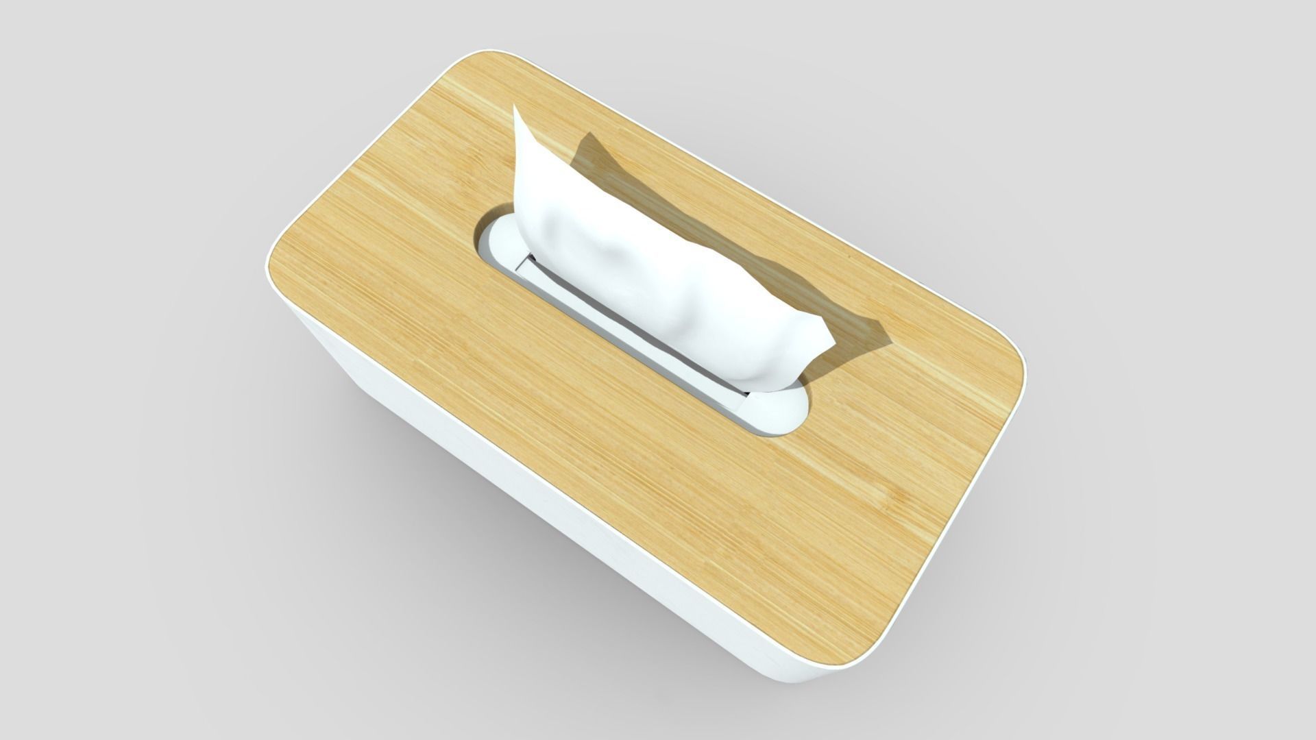 Tissue Box 3 Low-poly 3D model_7