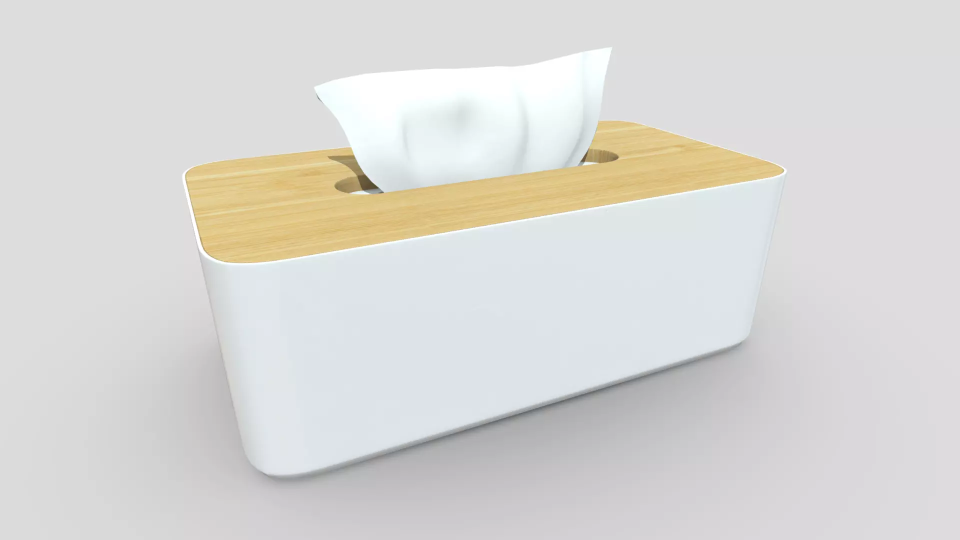 Tissue Box 3 Low-poly 3D model_0