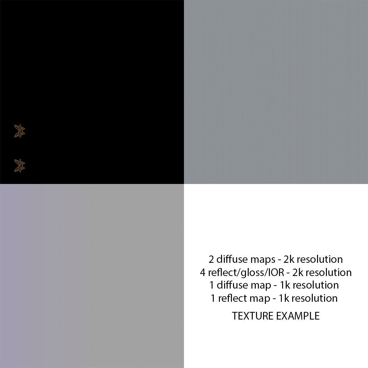 Balisong Butterfly Knife Gradient Low-poly 3D model_19