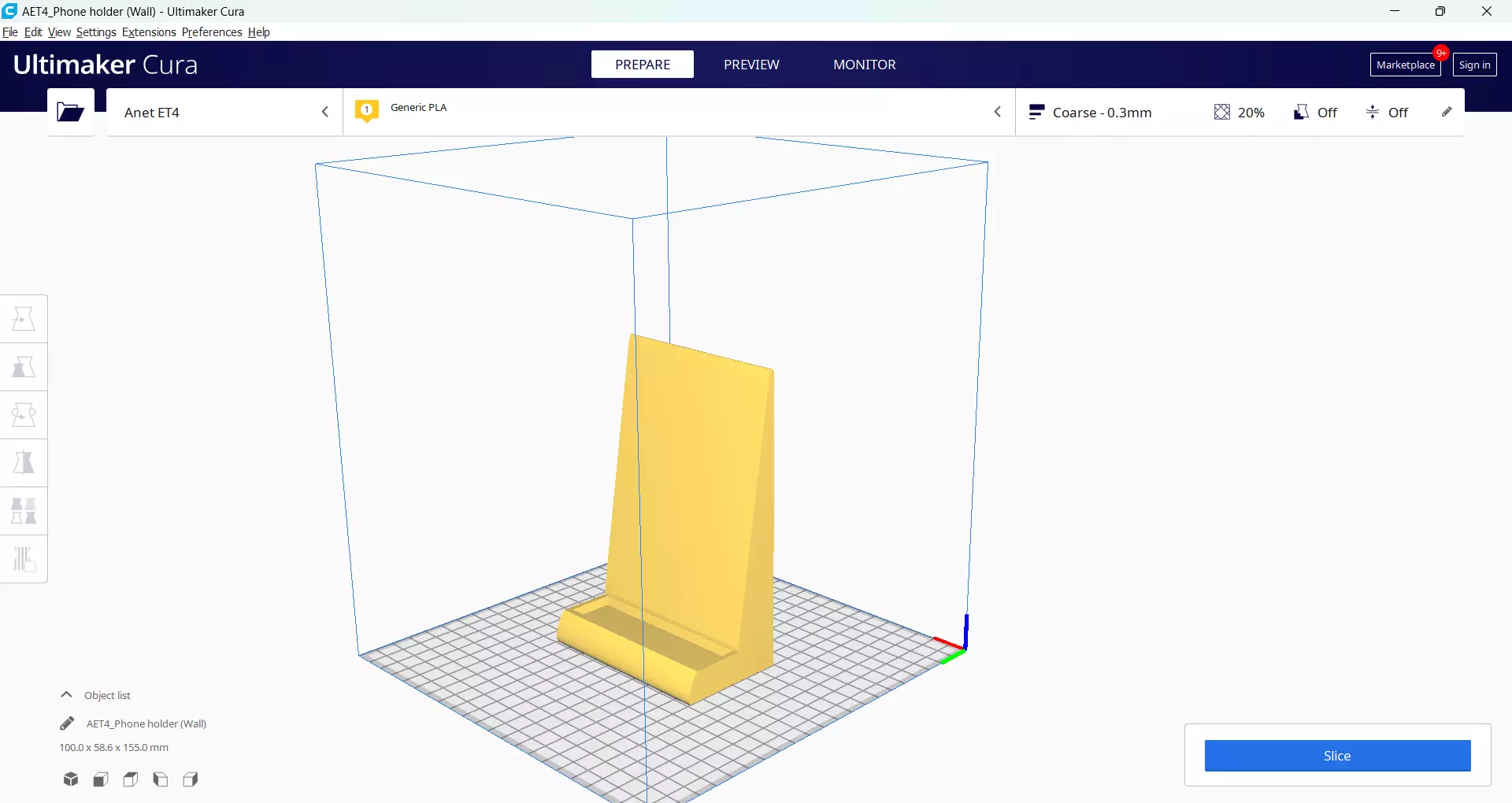 Phone holder - Wall - Stl file 3D print model_0