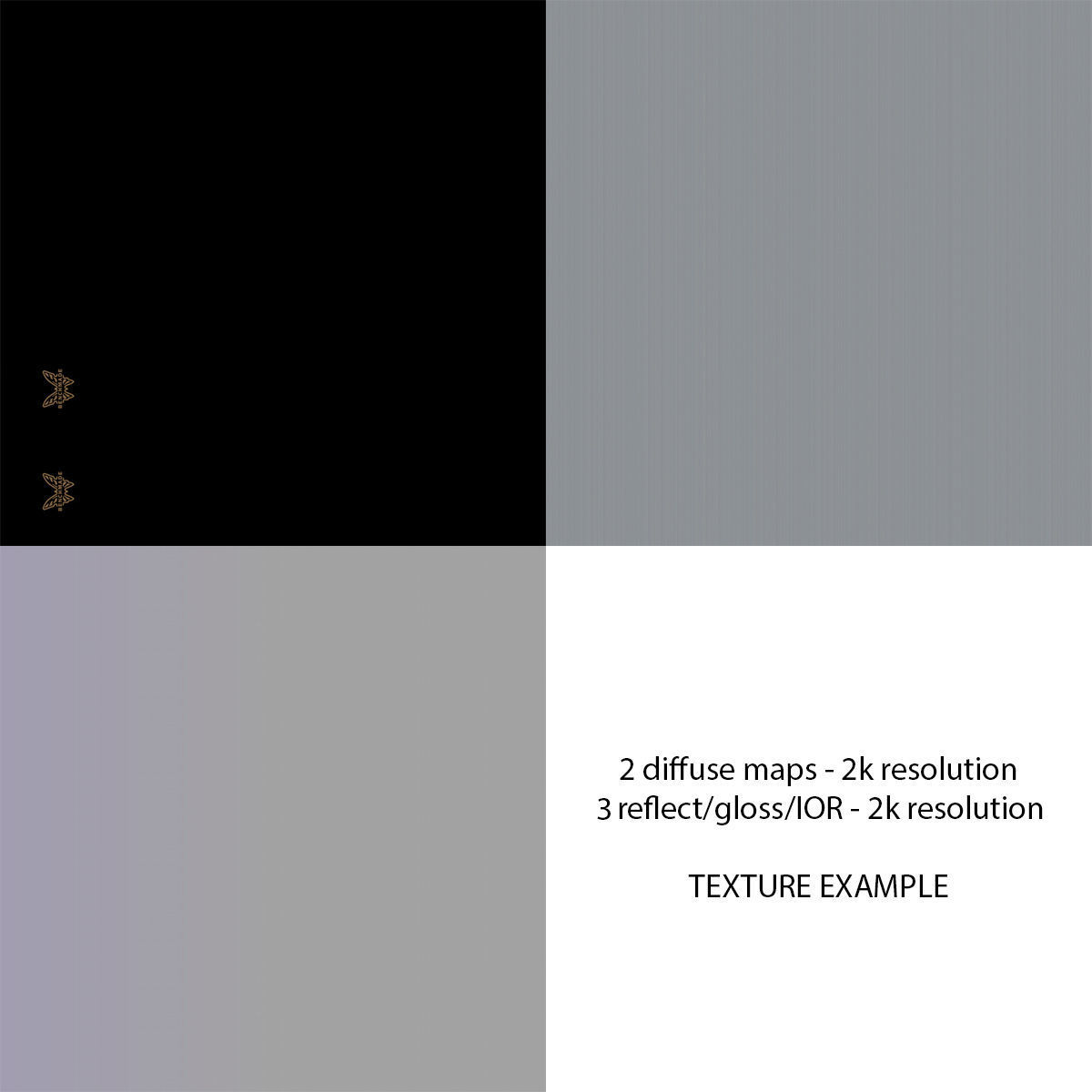 Balisong Butterfly Knife Silver Low-poly 3D model_20