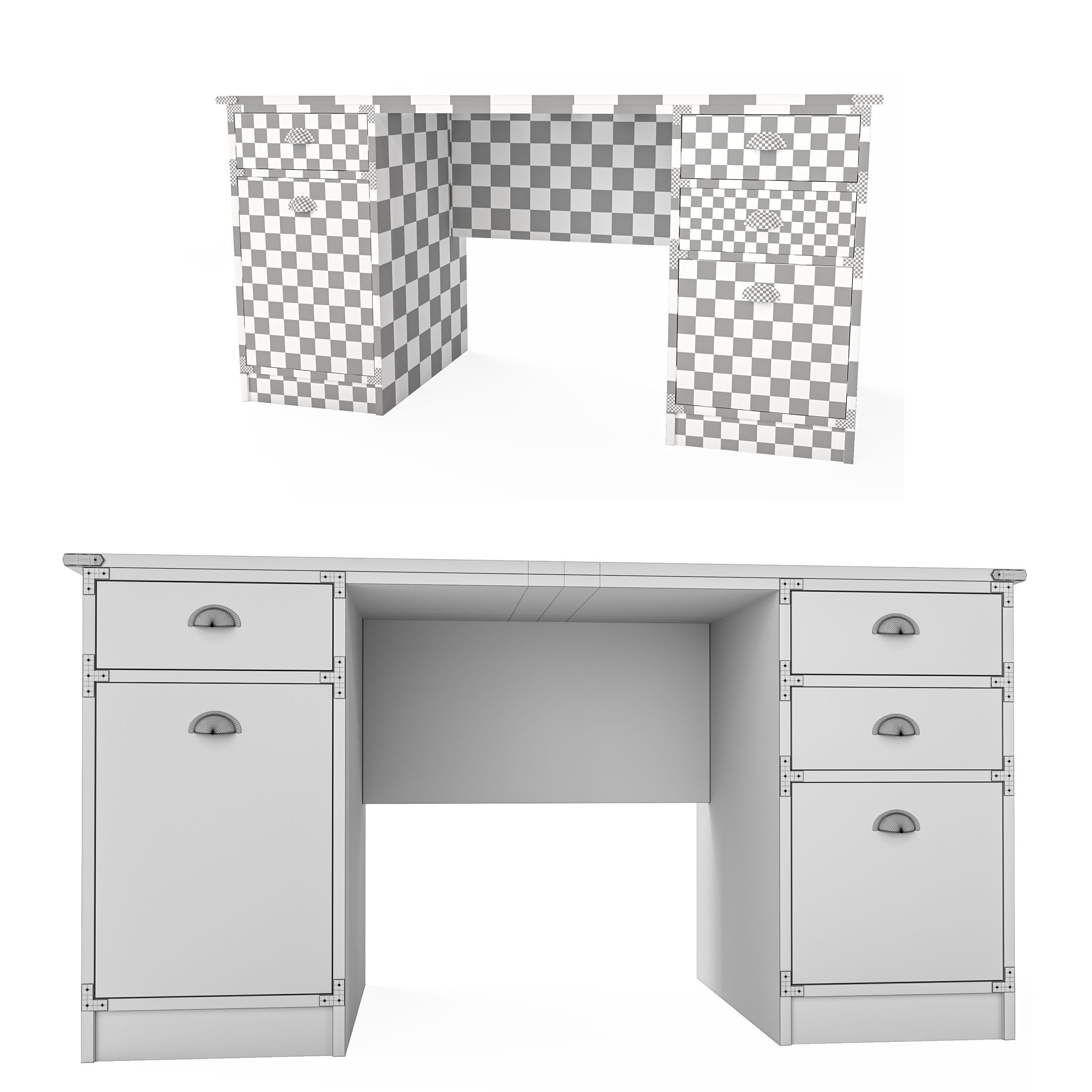 Desk Orman 59 3D model_4