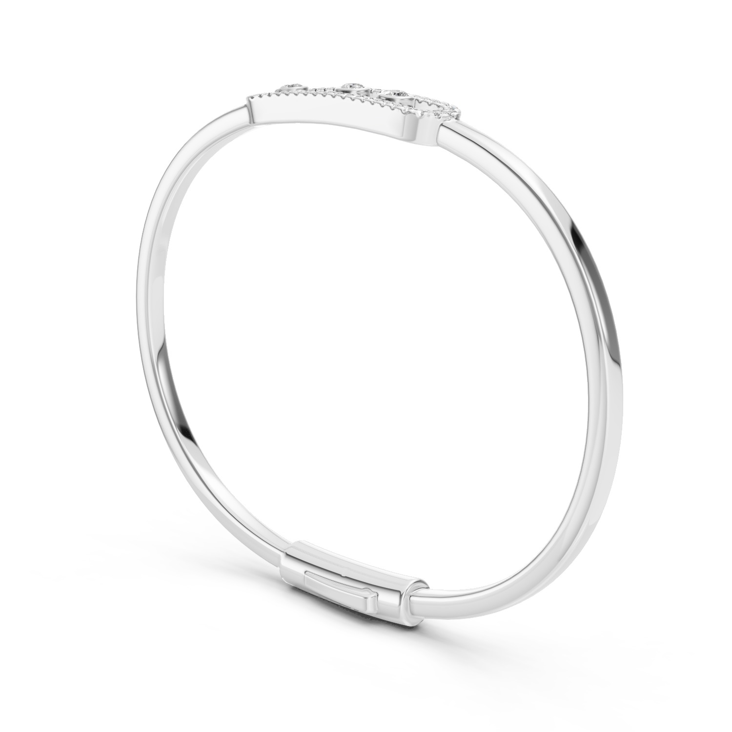 Messika Thin Bracelet 3D print model_6