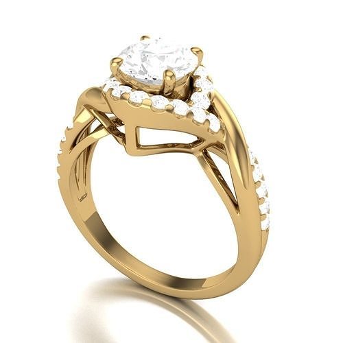 Engagement Ring 423 3D model 3D printable | CGTrader