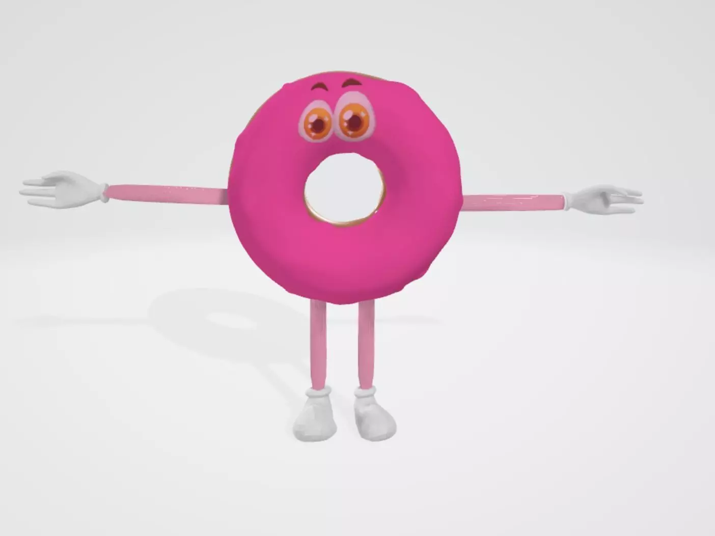 Donut man Free 3D model