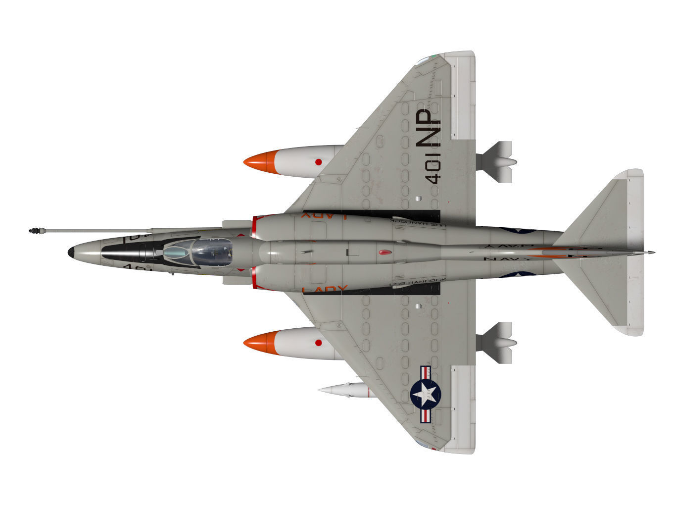 Douglas A-4F Skyhawk 3D model_13