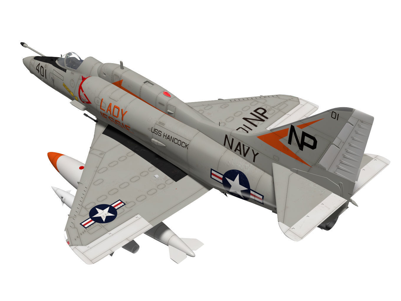 Douglas A-4F Skyhawk 3D model_1