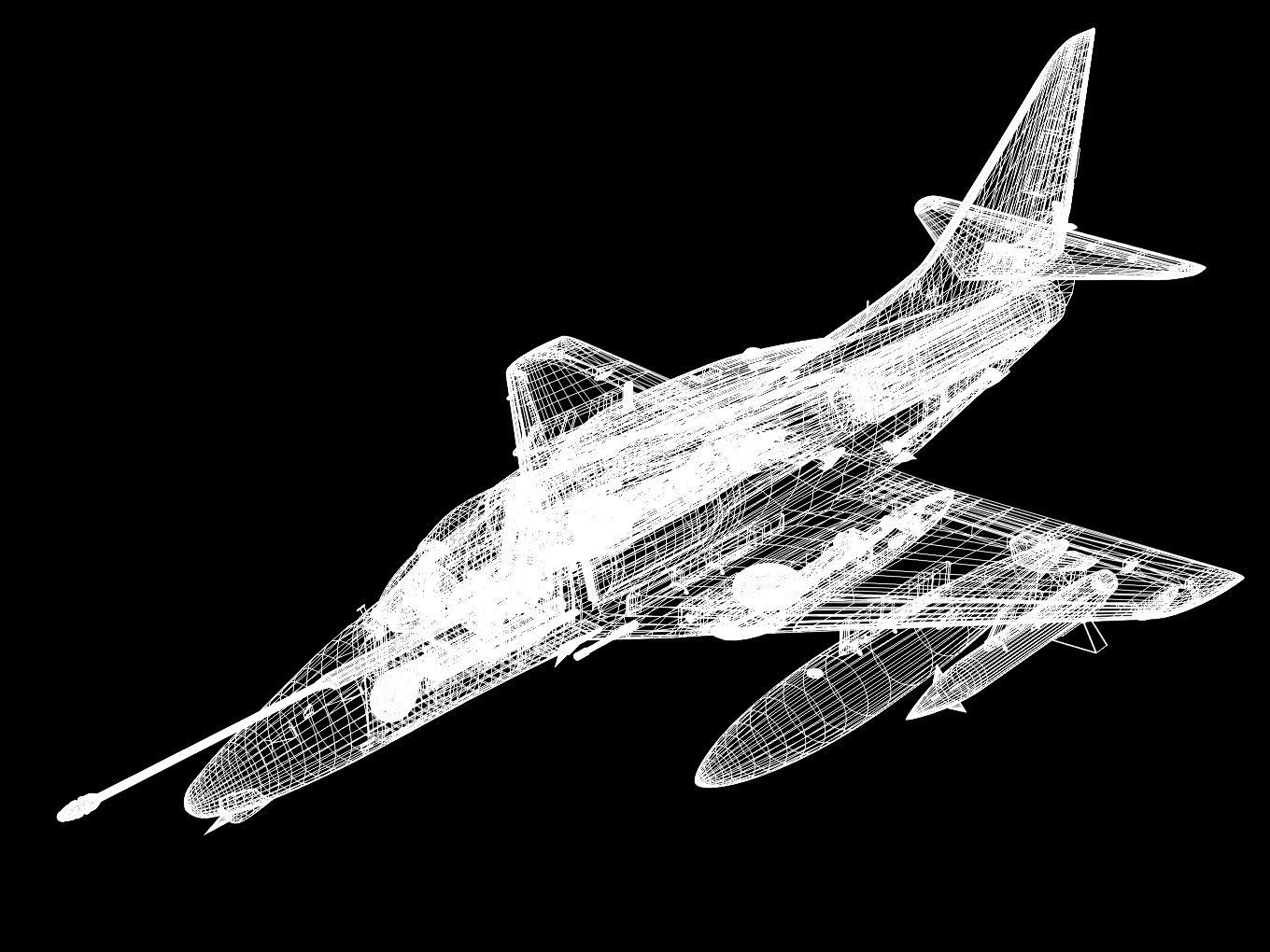 Douglas A-4F Skyhawk 3D model_16