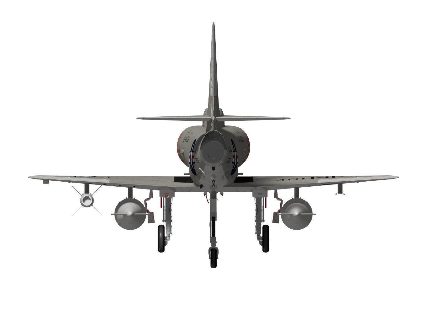 Douglas A-4F Skyhawk 3D model_12