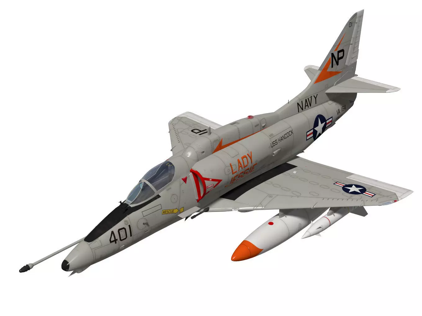 Douglas A-4F Skyhawk 3D model_0