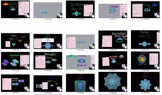 20 ring pieces model rihone drawing3 d rings ring our rings