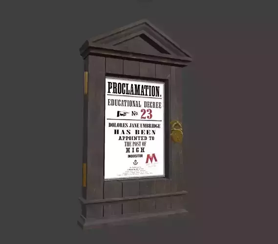 Umbridges Educational Decree Cabinet 3D print model