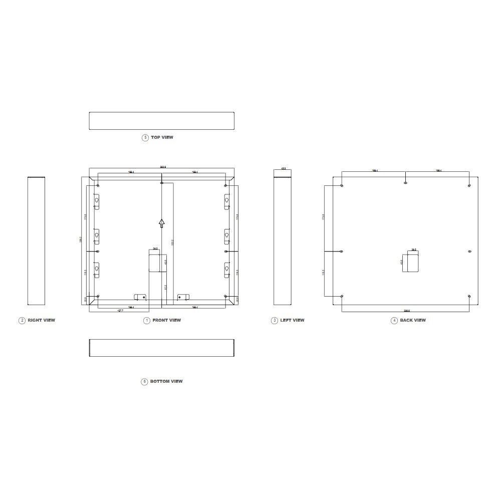 Akuvox intercom In-wall box mount 3D print model_1