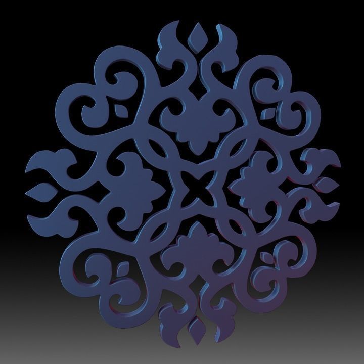 Ornaments Motif Base Mesh Vol 2 3D model_41