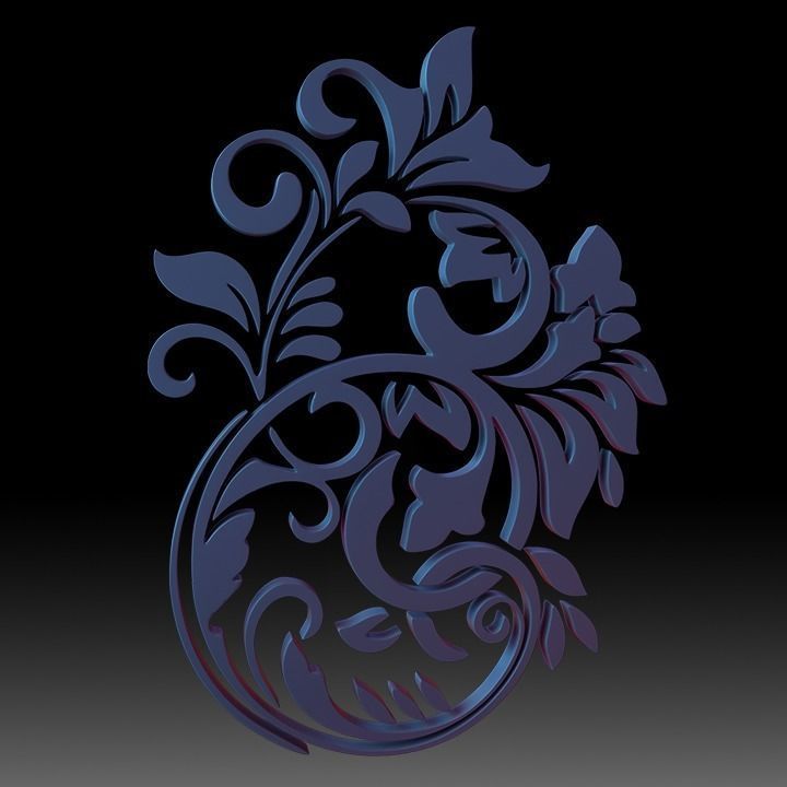 Ornaments Motif Base Mesh Vol 2 3D model_36