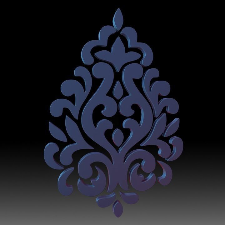 Ornaments Motif Base Mesh Vol 2 3D model_8