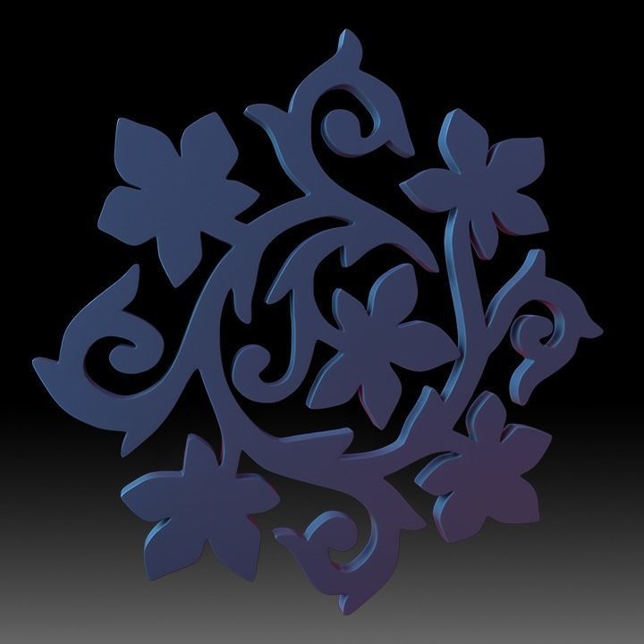 Ornaments Motif Base Mesh Vol 2 3D model_13