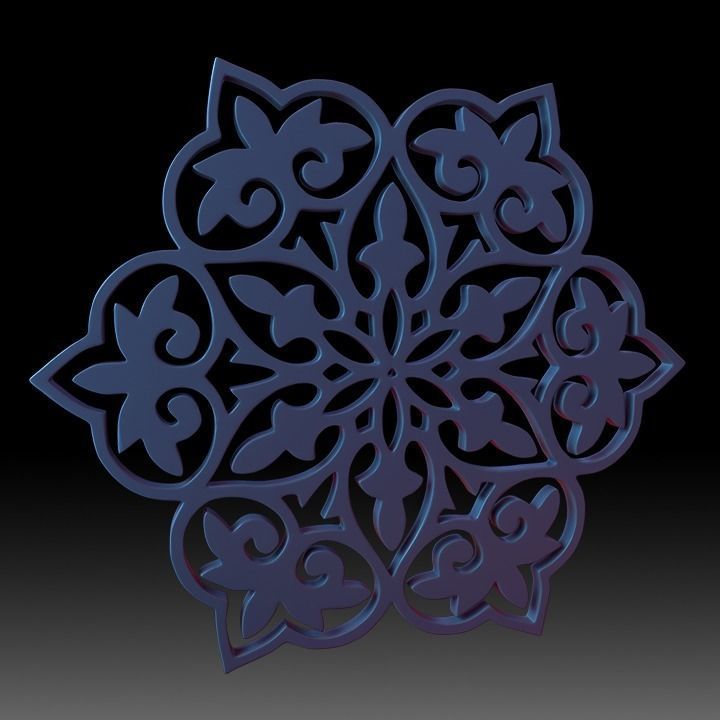 Ornaments Motif Base Mesh Vol 2 3D model_23