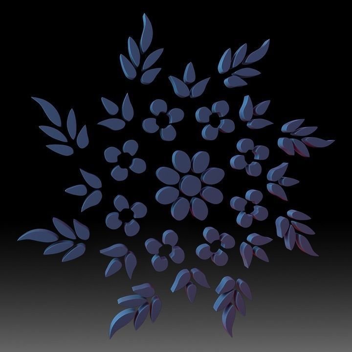 Ornaments Motif Base Mesh Vol 2 3D model_43