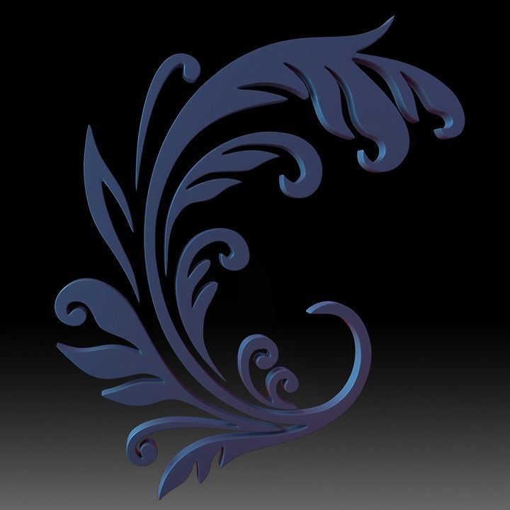 Ornaments Motif Base Mesh Vol 2 3D model_32