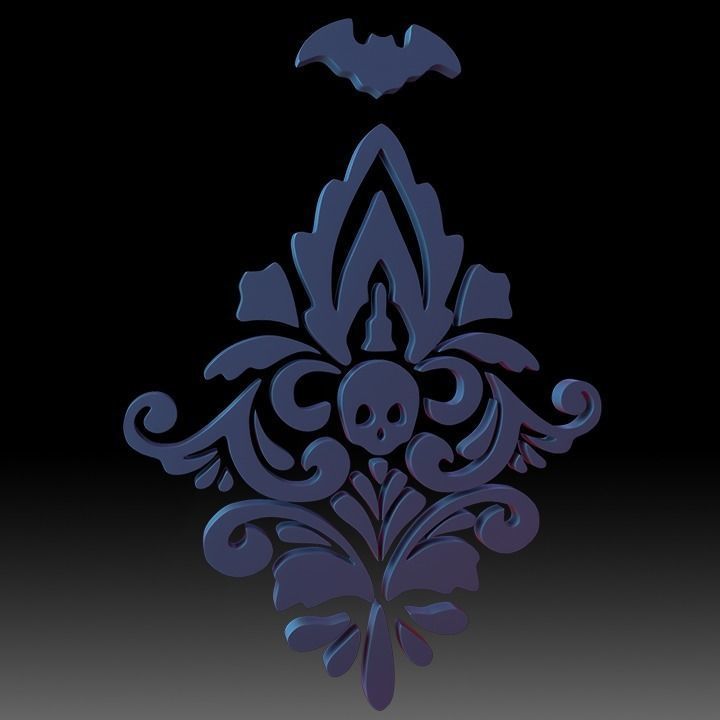 Ornaments Motif Base Mesh Vol 2 3D model_35