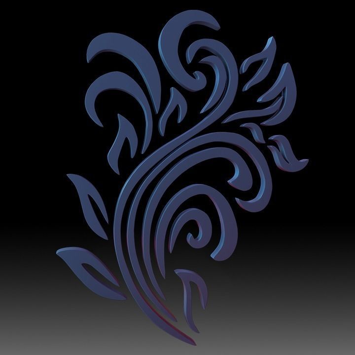 Ornaments Motif Base Mesh Vol 2 3D model_42