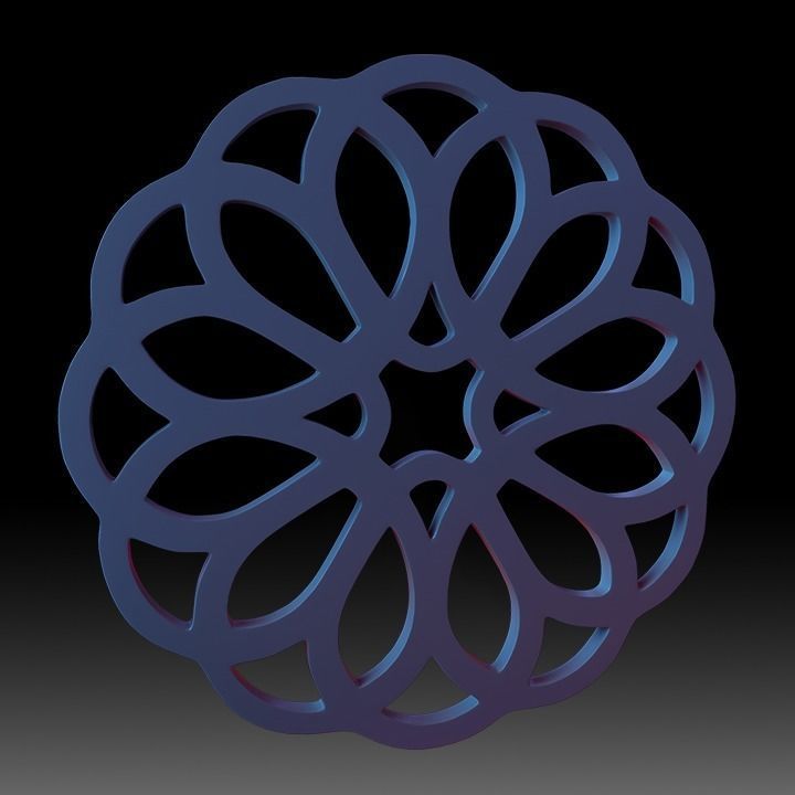 Ornaments Motif Base Mesh Vol 2 3D model_16