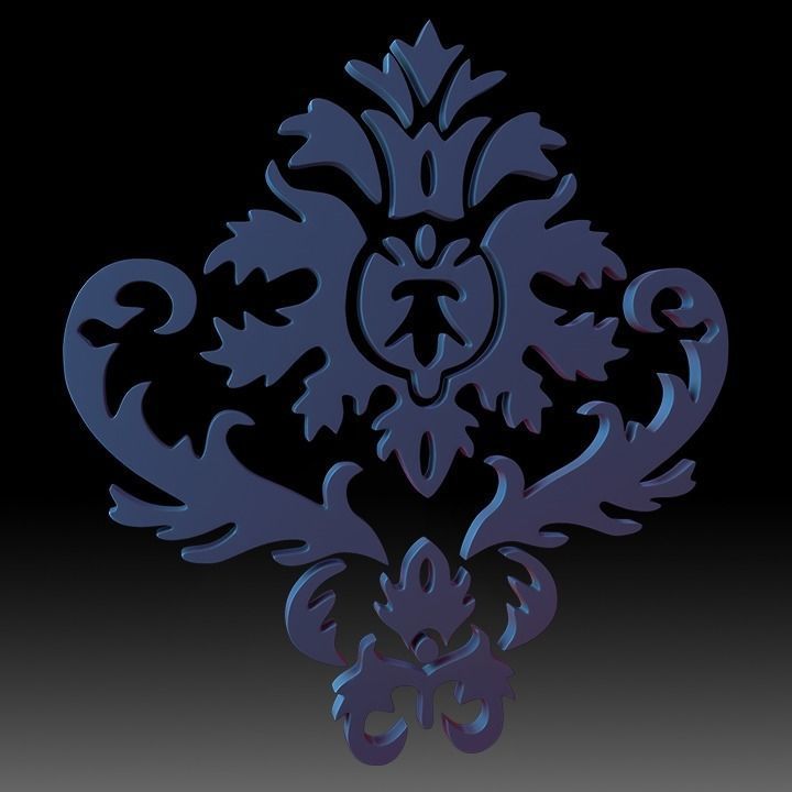 Ornaments Motif Base Mesh Vol 2 3D model_27