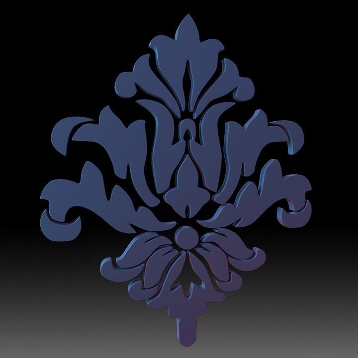 Ornaments Motif Base Mesh Vol 2 3D model_1