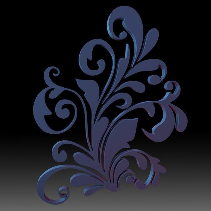 Ornaments Motif Base Mesh Vol 2 3D model_34