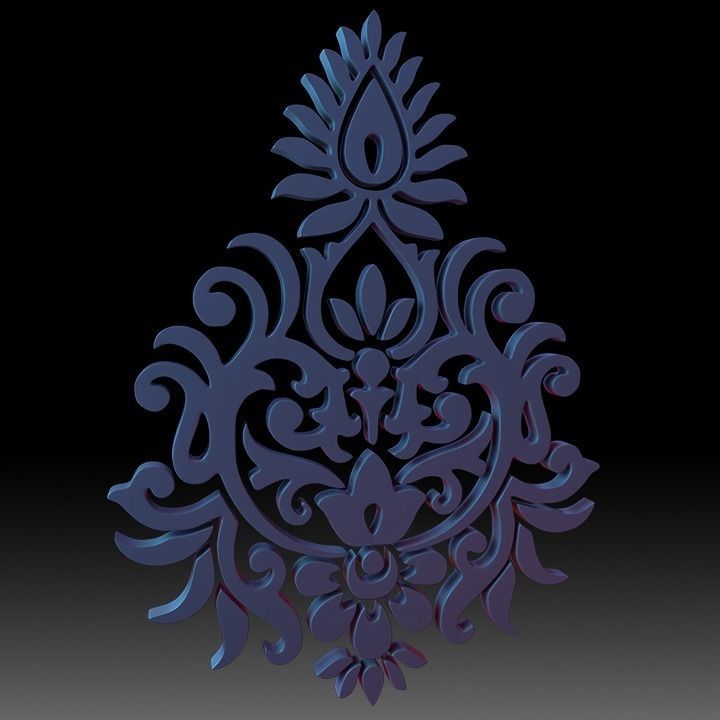 Ornaments Motif Base Mesh Vol 2 3D model_5