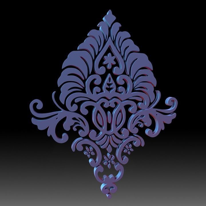 Ornaments Motif Base Mesh Vol 2 3D model_6