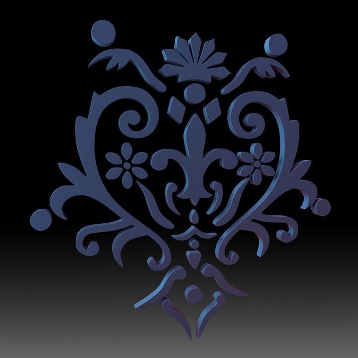 Ornaments Motif Base Mesh Vol 2 3D model_38