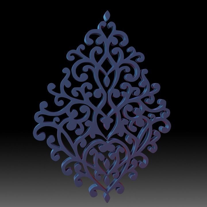 Ornaments Motif Base Mesh Vol 2 3D model_4